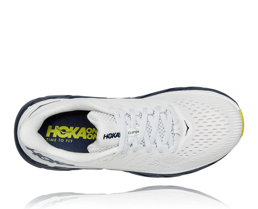 Hoka One One Clifton 7 Löparskor Dam - Vita/Svarta - MCPEA-6972